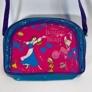 VTG Disney Beauty & the Beast Vinyl Purse w/ Comb & Mirror – Belle Be Our Guest